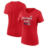 Washington Nationals Fanatics Women's Logo Fitted T-Shirt Near Me