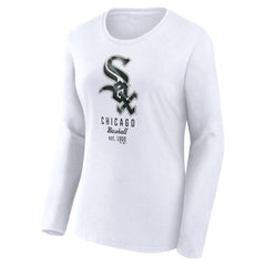 Chicago White Sox Fanatics Women's Lightweight Fitted Long Sleeve T-Shirt for sale