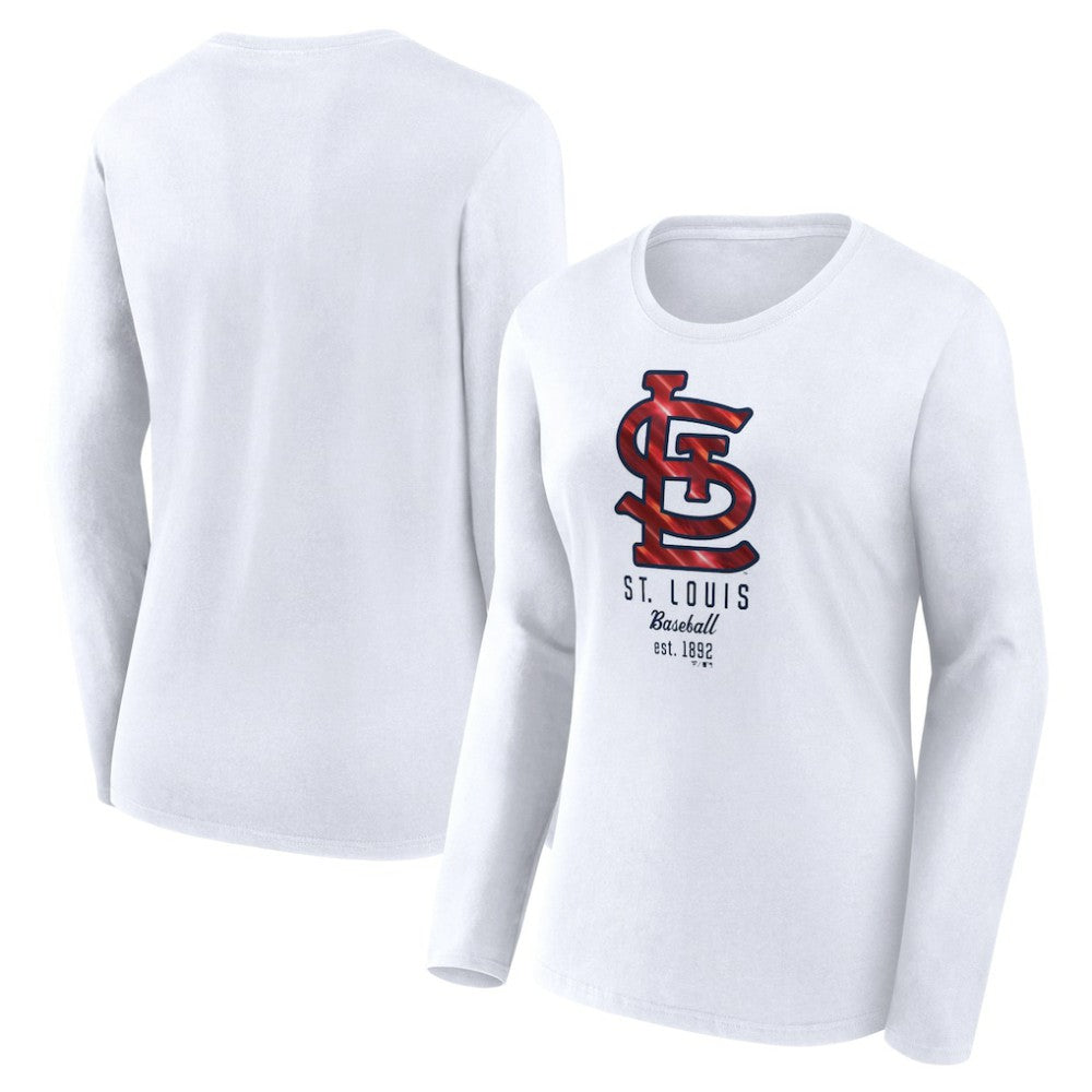 St. Louis Cardinals Fanatics Women's Lightweight Fitted Long Sleeve T-Shirt Outlet