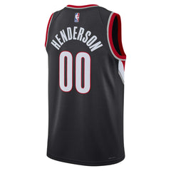 Nike Scoot Henderson Portland Trail Blazers Unisex 2023 NBA Draft Swingman Jersey Icon Edition Black