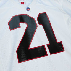 Deion Sanders Atlanta Falcons 1991 Authentic Throwback Retired Player Jersey - White - Mitchell & Ness