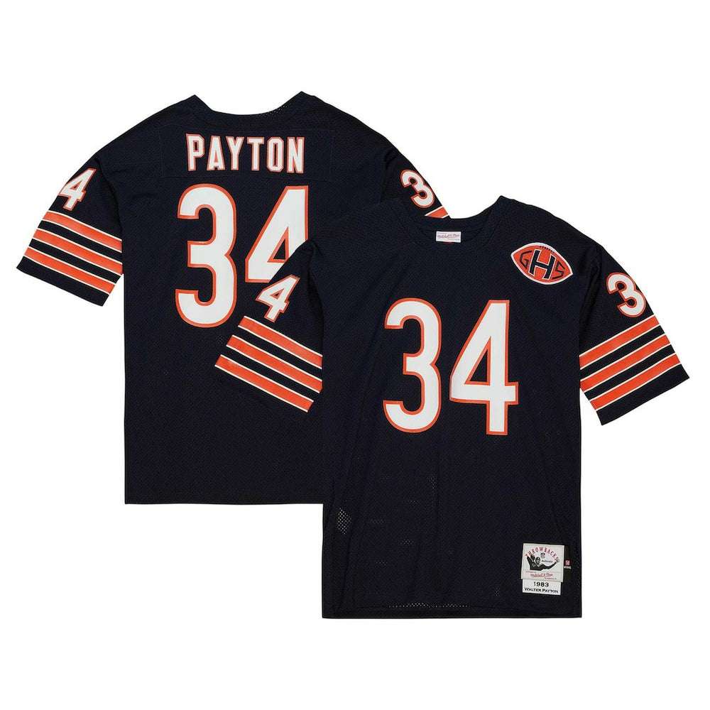 Walter Payton Chicago Bears 1983 Authentic Throwback Retired Player Jersey - Navy - Mitchell & Ness
