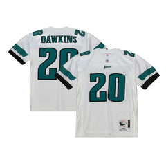Brian Dawkins Philadelphia Eagles 1996 Authentic Throwback Retired Player Jersey - White - Mitchell & Ness