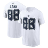 CeeDee Lamb Dallas Cowboys Player Name & Number T-Shirt - White - Nike