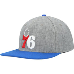 Philadelphia 76ers Pro Standard Classic Logo Two-Tone Snapback Hat Gray/Royal