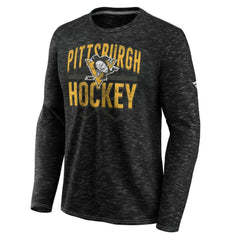 Pittsburgh Penguins Fanatics Iced Out Long Sleeve T-Shirt - Gray | Fanatics Lifestyle