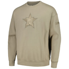 Houston Astros Pro Standard Neutral Drop Shoulder Pullover Sweatshirt Online