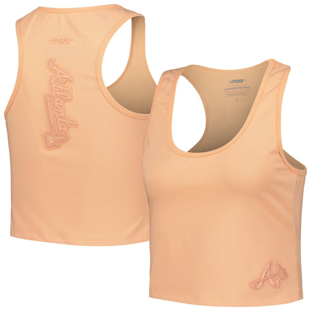 Atlanta Braves Pro Standard Women's Neutral Fitted Racerback Tank Top Outlet