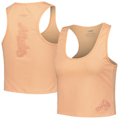 Atlanta Braves Pro Standard Women's Neutral Fitted Racerback Tank Top Outlet