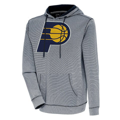Indiana Pacers Antigua Axe Bunker Tri-Blend Pullover Hoodie Navy
