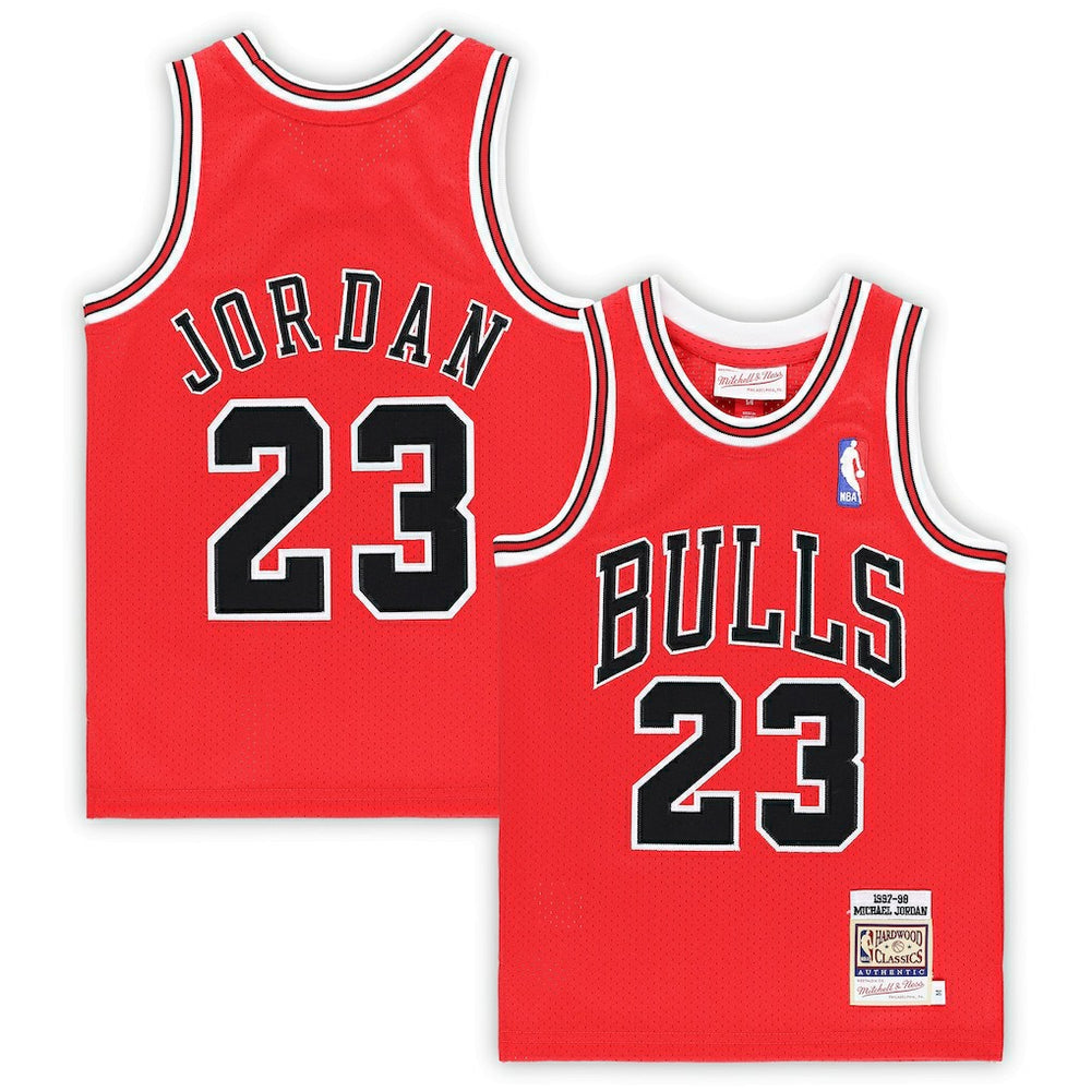 Mitchell & Ness Michael Jordan Chicago Bulls Preschool 1997/98 Hardwood Classics Authentic Jersey Red