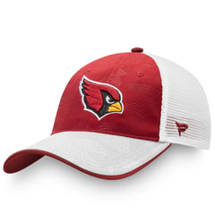 Arizona Cardinals Iconic Defender Trucker Adjustable Hat - Cardinal/White - Fanatics