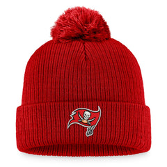 Tampa Bay Buccaneers Women's Cuffed Knit Hat with Pom - Red - Fanatics