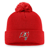 Tampa Bay Buccaneers Women's Logo Cuffed Knit Hat with Pom - Cardinal - Fanatics