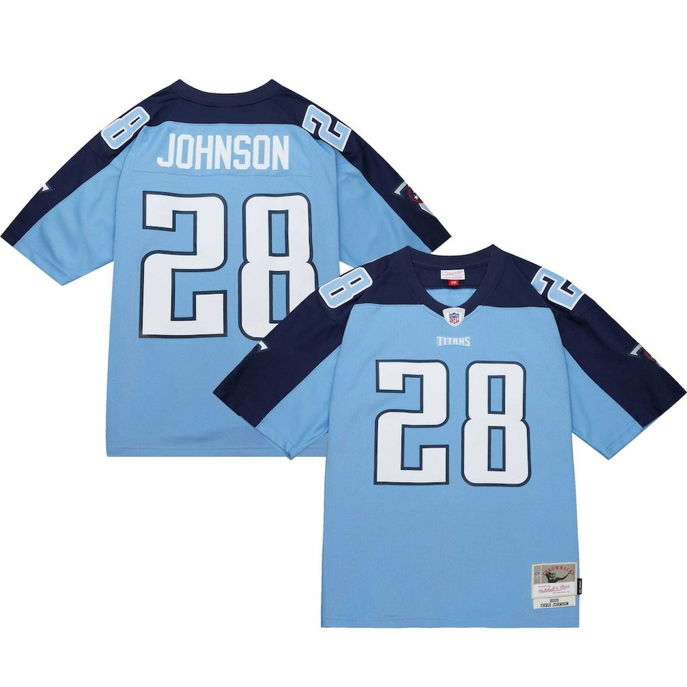 Chris Johnson Tennessee Titans Legacy Replica Jersey - Light Blue - Mitchell & Ness