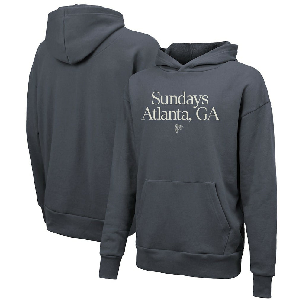 Atlanta Falcons Majestic Threads Unisex Sundays Pullover Hoodie - Gray - NFL