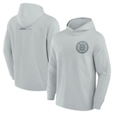 Boston Bruins Fanatics Elements Lightweight Tri-Blend Fleece Hoodie - Gray | Fanatics Clearance