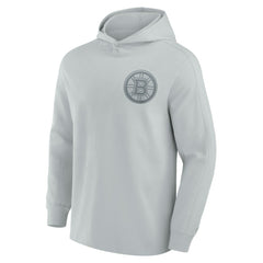 Boston Bruins Fanatics Elements Lightweight Tri-Blend Fleece Hoodie - Gray | Fanatics Clearance
