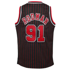 Mitchell & Ness Dennis Rodman Chicago Bulls Youth 1995/96 Hardwood Classics Swingman Jersey Black