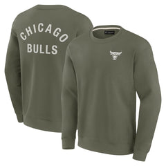 Fanatics Chicago Bulls Unisex Elements Super Soft Fleece Pullover Sweatshirt Olive
