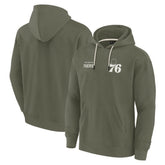 Fanatics Philadelphia 76ers Unisex Elements Super Soft Fleece Pullover Hoodie Olive