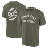 Fanatics Portland Trail Blazers Unisex Elements Super Soft Short Sleeve T-Shirt Olive