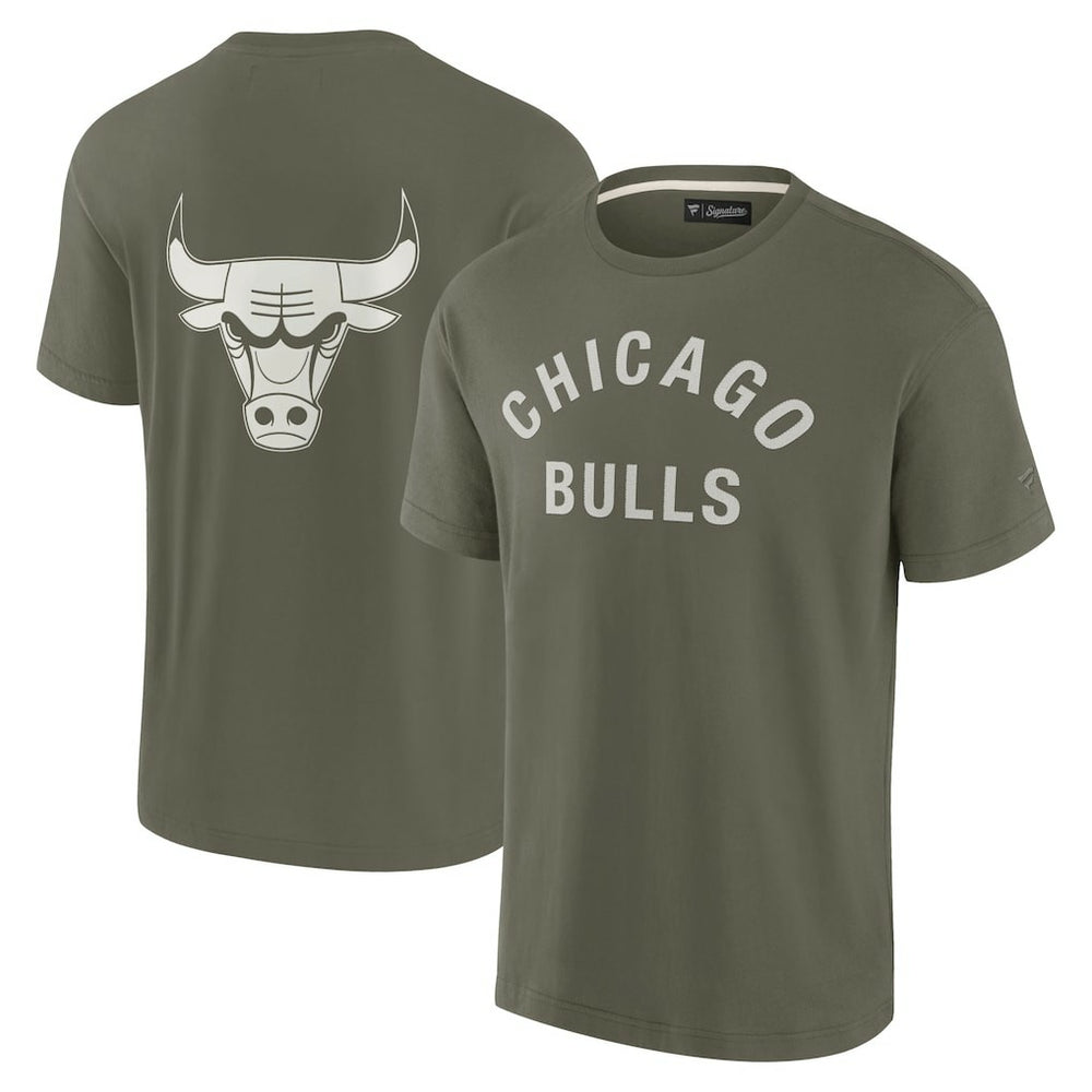 Fanatics Chicago Bulls Unisex Elements Super Soft Short Sleeve T-Shirt Olive