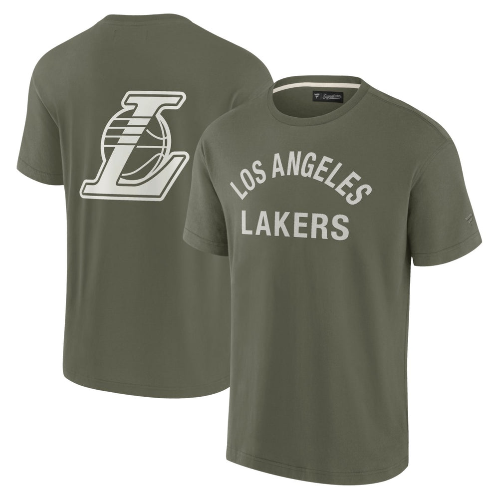 Fanatics Los Angeles Lakers Unisex Elements Super Soft Short Sleeve T-Shirt Olive