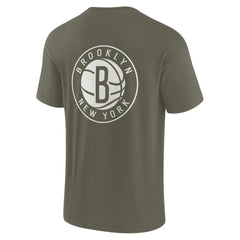 Fanatics Brooklyn Nets Unisex Elements Super Soft Short Sleeve T-Shirt Olive