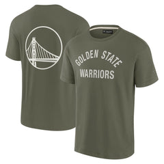 Fanatics Golden State Warriors Unisex Elements Super Soft Short Sleeve T-Shirt Olive