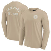 Fanatics LA Clippers Unisex Elements Super Soft Long Sleeve T-Shirt Khaki