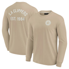 Fanatics LA Clippers Unisex Elements Super Soft Long Sleeve T-Shirt Khaki