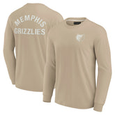 Fanatics Memphis Grizzlies Unisex Elements Super Soft Long Sleeve T-Shirt Khaki