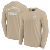 Fanatics Sacramento Kings Unisex Elements Super Soft Long Sleeve T-Shirt Khaki