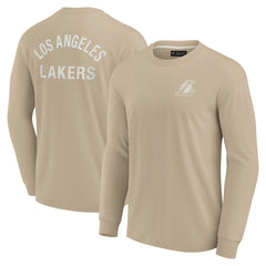 Fanatics Los Angeles Lakers Unisex Elements Super Soft Long Sleeve T-Shirt Khaki