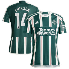 Adidas - Christian Eriksen Manchester United 2023/24 Away Replica Player Jersey - Green