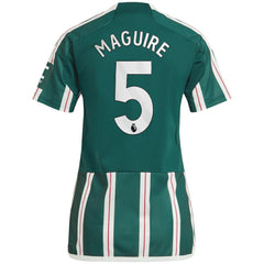 Adidas - Harry Maguire Manchester United Women's 2023/24 Away Replica Player Jersey - Green