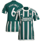 Adidas - Lisandro Martínez Manchester United Women's 2023/24 Away Replica Player Jersey - Green