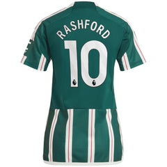 Adidas - Marcus Rashford Manchester United Women's 2023/24 Away Replica Player Jersey - Green
