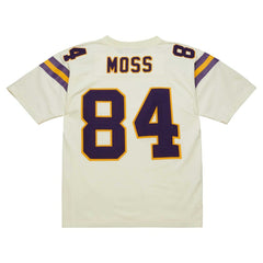Randy Moss Minnesota Vikings Chainstitch Legacy Jersey - Cream - Mitchell & Ness