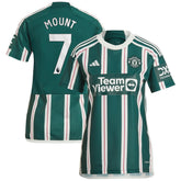 Adidas - Mason Mount Manchester United Women's 2023/24 Away Replica Player Jersey - Green