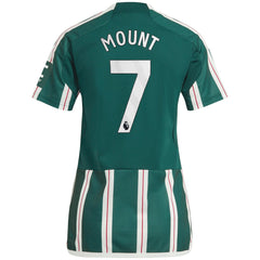 Adidas - Mason Mount Manchester United Women's 2023/24 Away Replica Player Jersey - Green