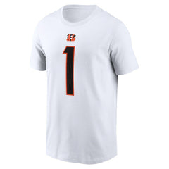 Ja'Marr Chase Cincinnati Bengals Player Name & Number T-Shirt - White - Nike