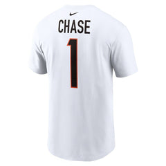 Ja'Marr Chase Cincinnati Bengals Player Name & Number T-Shirt - White - Nike
