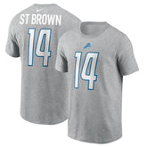 Amon-Ra St. Brown Detroit Lions Player Name & Number T-Shirt - Gray - Nike