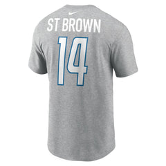 Amon-Ra St. Brown Detroit Lions Player Name & Number T-Shirt - Gray - Nike