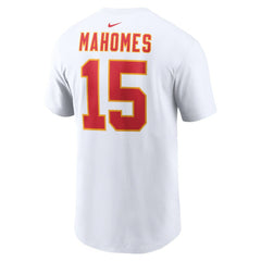 Patrick Mahomes Kansas City Chiefs Player Name & Number T-Shirt - White - Nike
