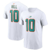 Tyreek Hill Miami Dolphins Player Name & Number T-Shirt - White - Nike