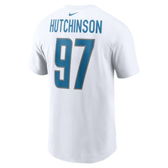 Aidan Hutchinson Detroit Lions Player Name & Number T-Shirt - White - Nike