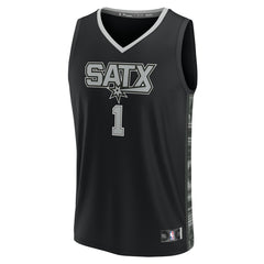 Fanatics Victor Wembanyama San Antonio Spurs Fast Break Player Jersey Statement Edition Black